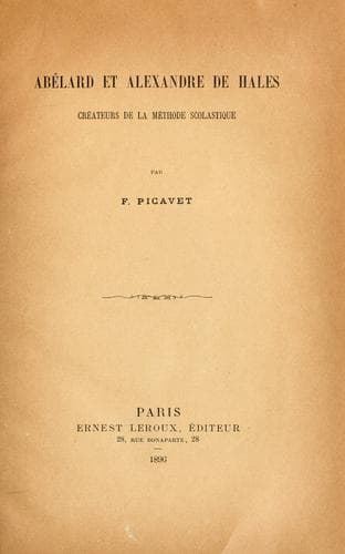 Tapa de Abélard et Alexandre de Hales