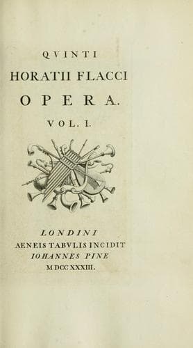 Tapa de Quinti Horatii Flacci Opera