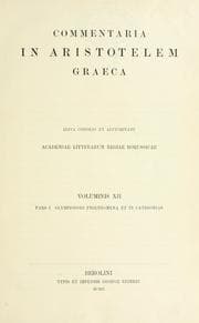 Tapa de Prolegomena et in Categories commentarium ...