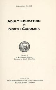Tapa de Adult education in North Carolina