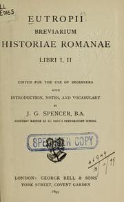 Tapa de Breviarium historiae Romanae