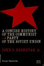 Tapa de A concise history of the communist party of the Soviet Union