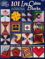 Tapa de 101 log cabin blocks
