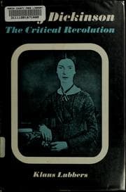 Tapa de Emily Dickinson; the critical revolution