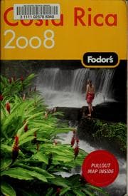 Tapa de Fodor's Costa Rica 2008