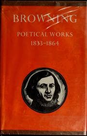 Tapa de Browning, poetical works, 1833-1864