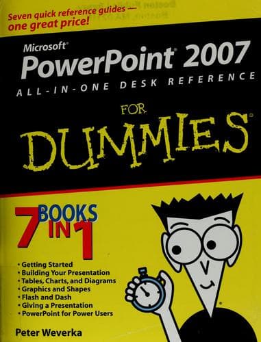 Tapa de PowerPoint 2007 all-in-one desk reference for dummies