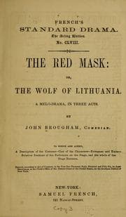Tapa de The red mask: or, The wolf of Lithuania