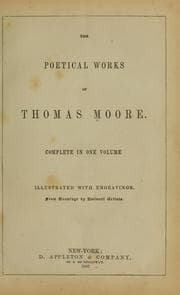 Tapa de The poetical works of Thomas Moore