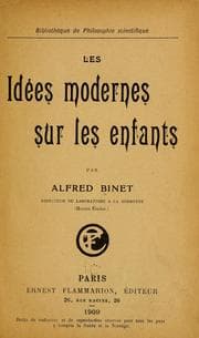 Tapa de Les idées modernes sur les enfants