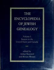 Tapa de The Encyclopedia of Jewish genealogy