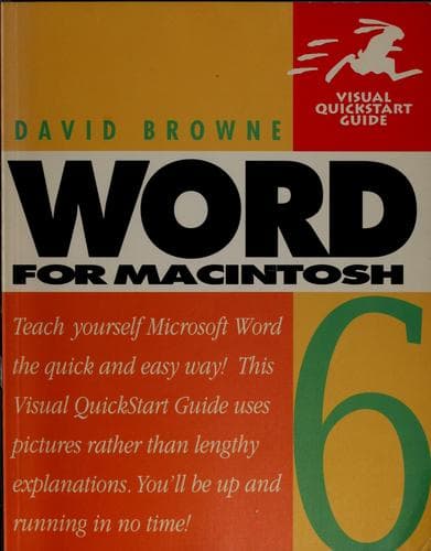 Tapa de Word 6 for Macintosh