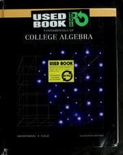 Tapa de Fundamentals of college algebra