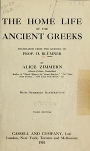 Tapa de The home life of the ancient Greeks