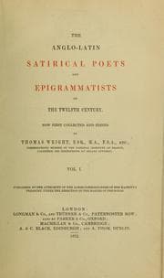 Tapa de The Anglo-Latin satirical poets and epigrammatists of the twelfth century