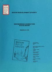 Tapa de Neighborhood housing fund status report