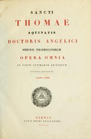 Tapa de Sancti Thomae Aquinatis Doctoris Angelici ordinis praedicatorum Opera omnia