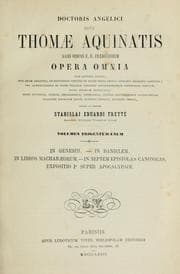 Tapa de Doctoris angelici divi Thomae Aquinatis ... opera omnia
