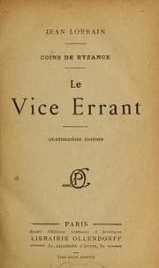 Tapa de Le vice errant