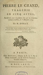 Tapa de Pierre le Grand