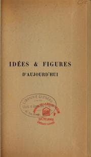 Tapa de Idées & figures d'aujourd'hui