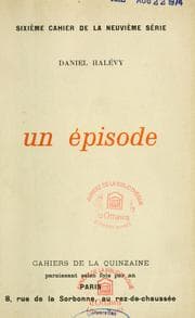 Tapa de Un épisode