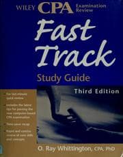 Tapa de Wiley CPA examination review fast track study guide