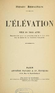 Tapa de L'élévation