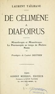 Tapa de De Célimène à Diafoirus