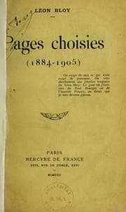 Tapa de Pages choisies (1884-1905)