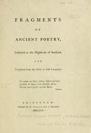 Tapa de [Fragments of ancient poetry