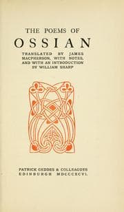 Tapa de The poems of Ossian