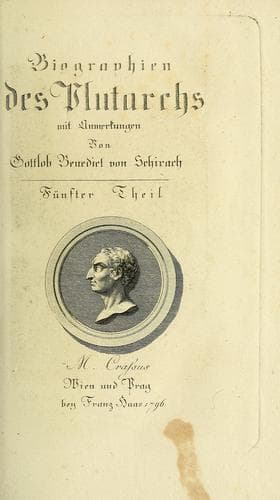Tapa de Biographien des Plutarchs