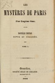 Tapa de Les mystères de Paris