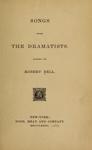 Tapa de Songs from the dramatists