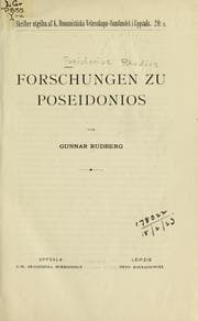 Tapa de Forschungen zu Poseidonios