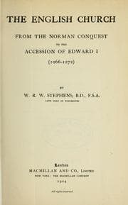 Tapa de The English church from the Norman conquest to the accession of Edward I (1066-1272)