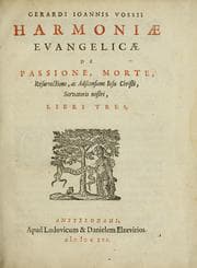 Tapa de Gerardi Ioannis Vossii // Harmoni©Œ // Evangelic©Œ