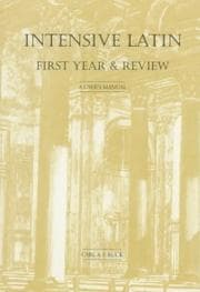 Tapa de Intensive Latin first year & review