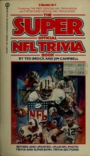 Tapa de The super official NFL trivia book