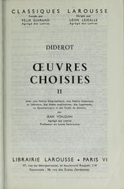 Tapa de Oeuvres choisies