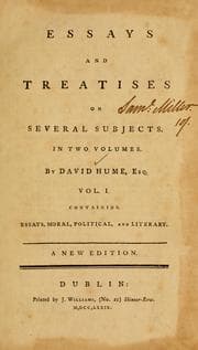 Tapa de Essays and treatises on several subjects