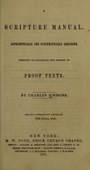 Tapa de A Scripture manual