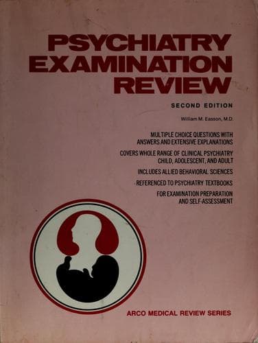 Tapa de Psychiatry examination review
