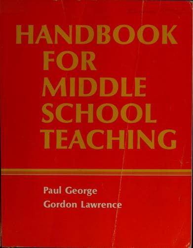 Tapa de Handbook for middle school teaching
