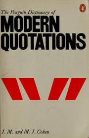 Tapa de The Penguin dictionary of modern quotations