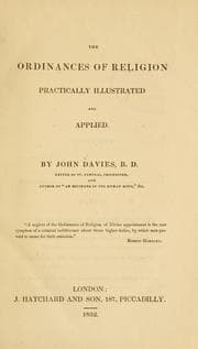 Tapa de The ordinances of religion practically illustrated and applied