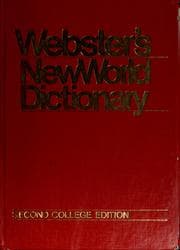 Tapa de Webster's New World dictionary of the American language