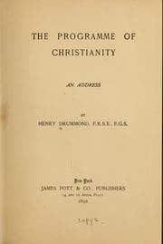 Tapa de The programme of Christianity