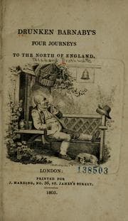 Tapa de Drunken Barnaby's four journeys to the north of England